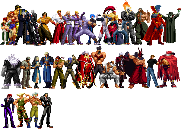 The Mugen Fighters Guild KOF Anthology All Characters Pack Updated